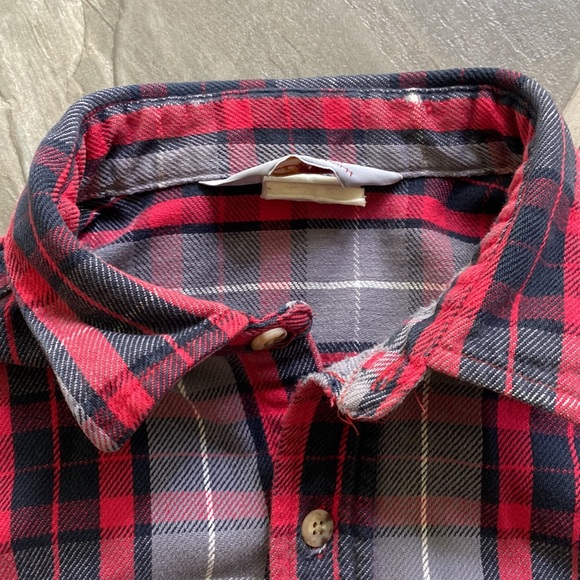 Carhartt Vintage Worn Men’s Flannel Button Down Shirt size Large - Picture 6 of 12